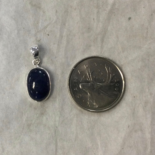 Sapphire Oval Pendant