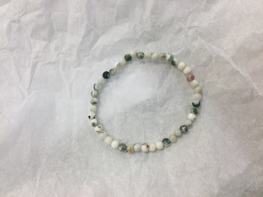 Tree Agate Bracelet 4mm