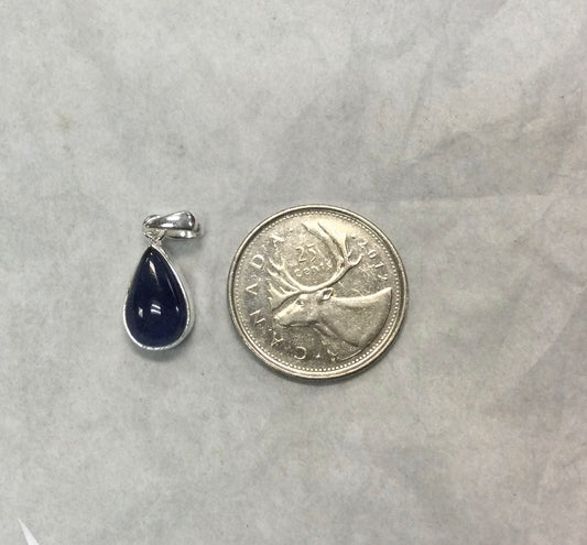 Sapphire Teardrop Pendant