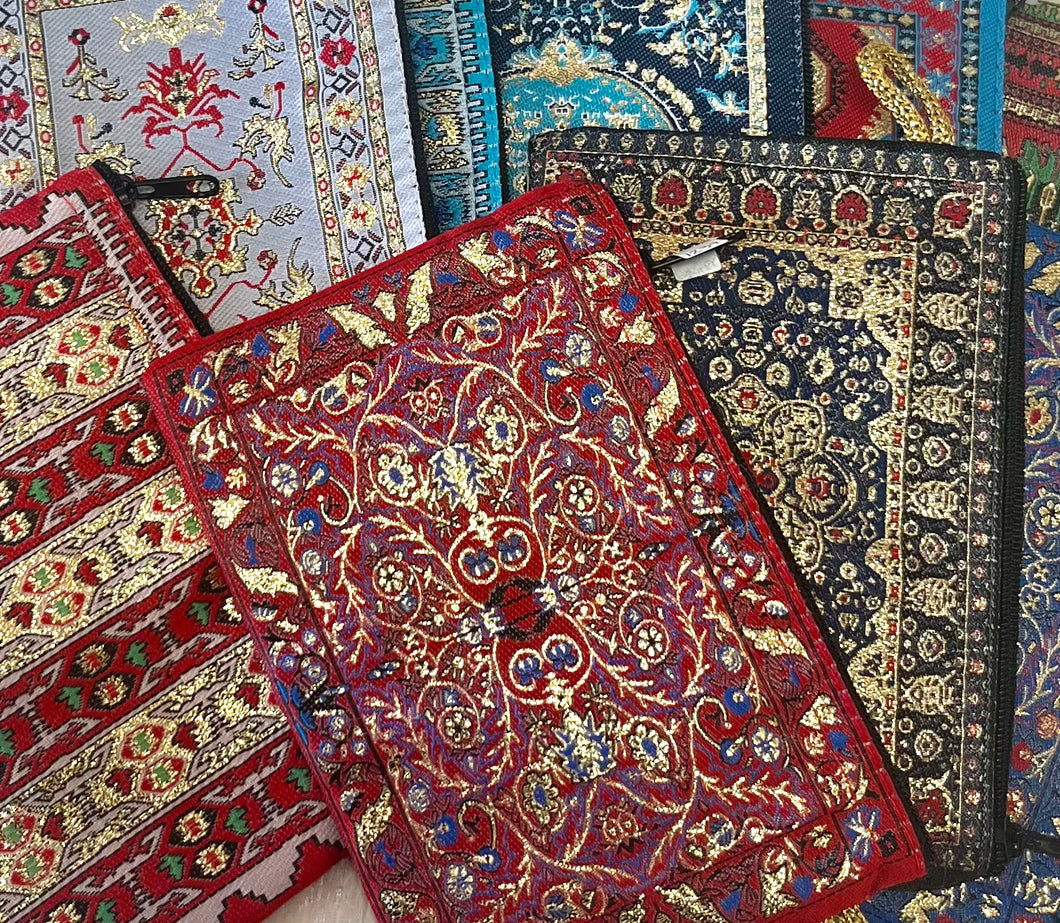 Carpet motif pouch