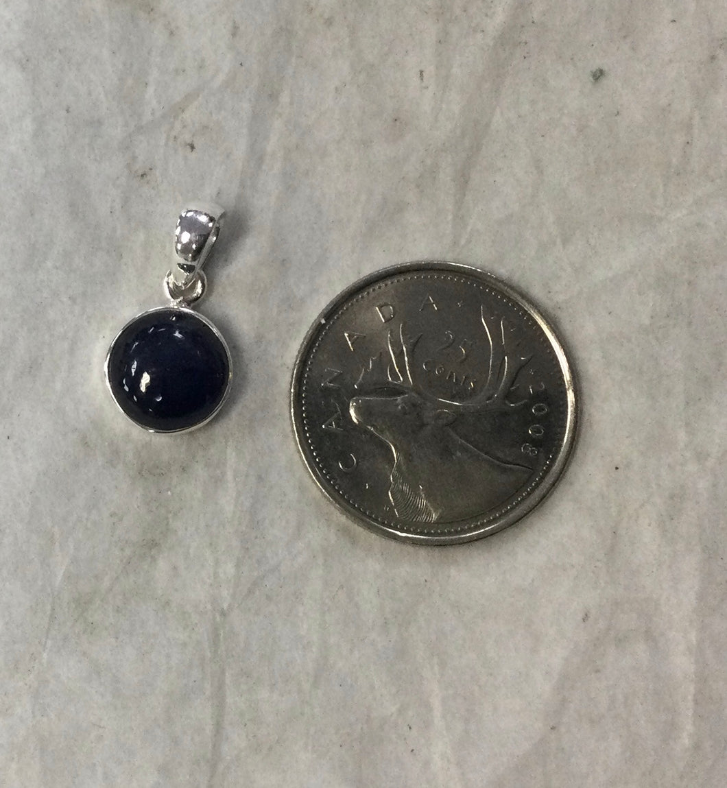 Sapphire Round Pendant