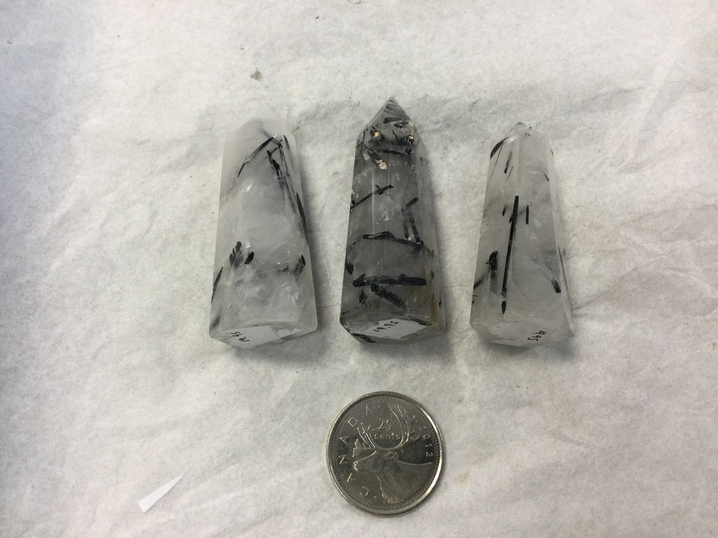 Tourmalinated Quartz Point