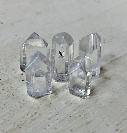 Small Clear Quartz Polished Points (approx. 1")