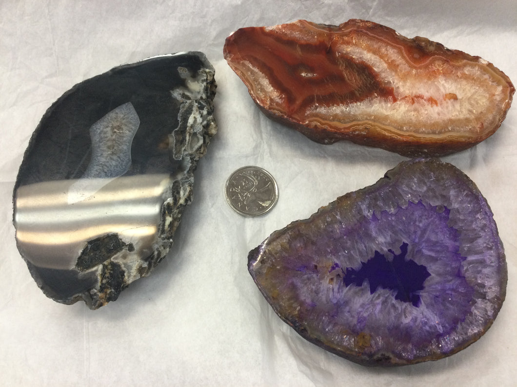 Large Assorted Dyed Agate Slices