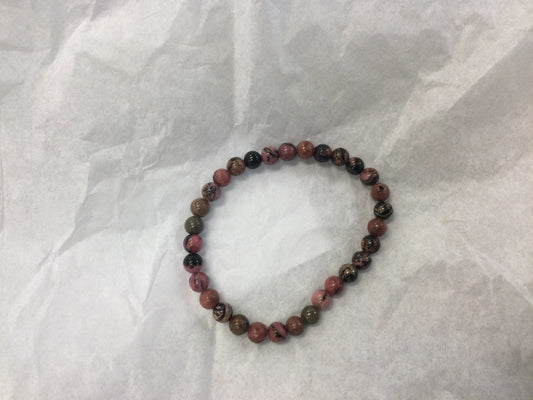 Rhodonite 6 mm Bracelet