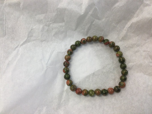 Unakite Bracelet 6mm