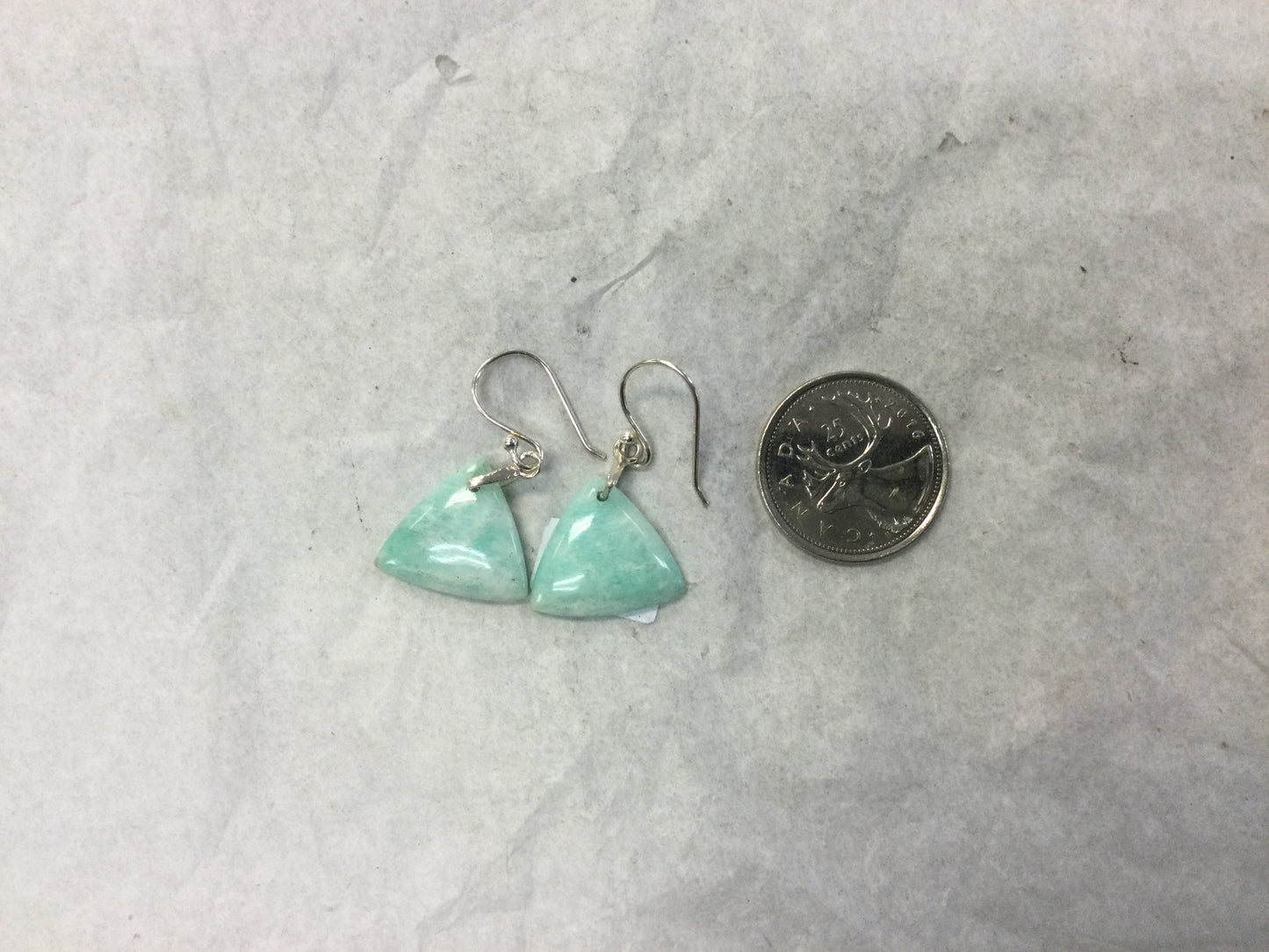 Triangle Amazonite Earrings