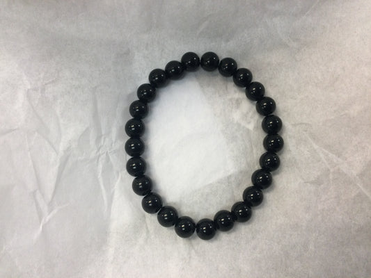 Black Agate 8 mm bead bracelet