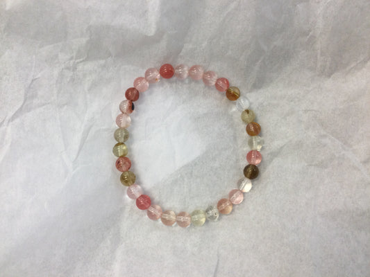 Cherry Quartz Bracelet 6 mm