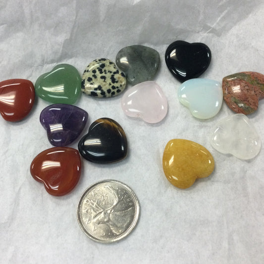 Assorted Small Crystal Hearts