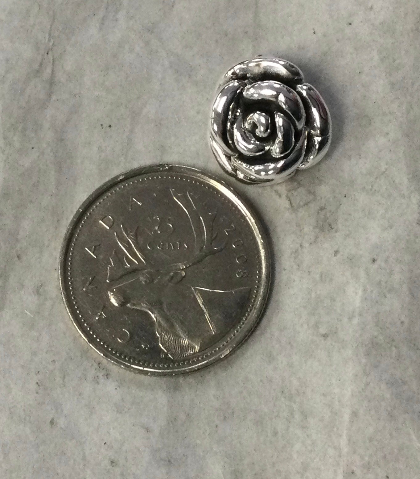 Silver Rose Pendant