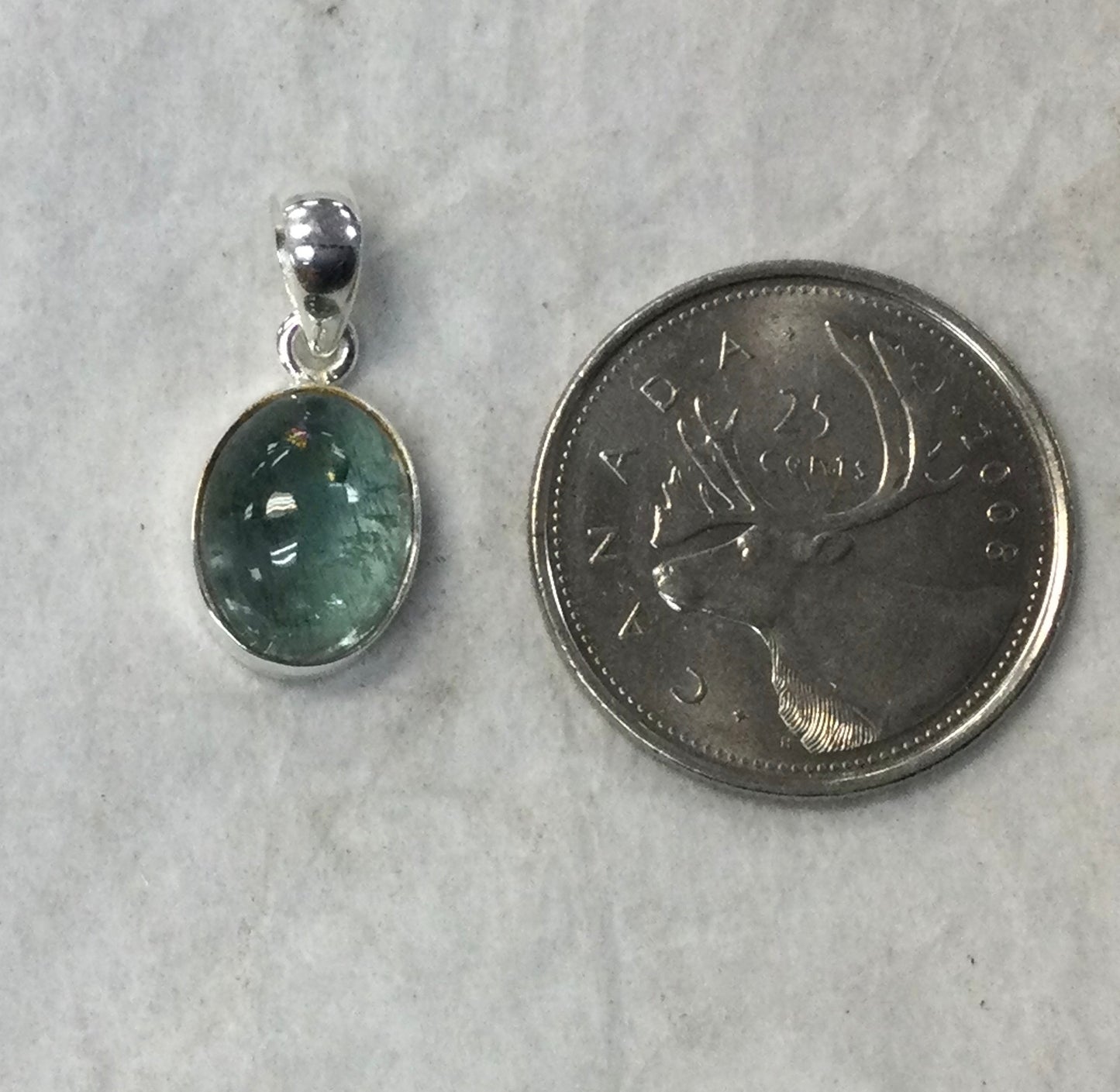 Aquamarine Oval Pendant