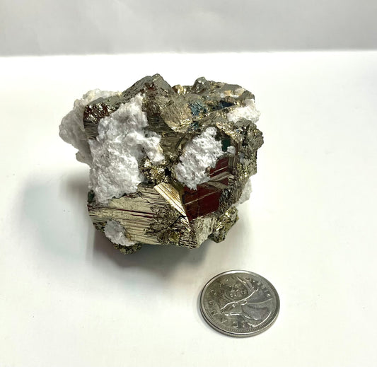 Pyrite Cluster in Quartz / Galena 315g