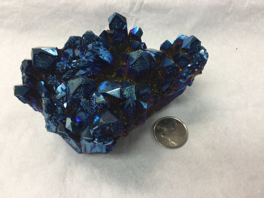 Titanium Aura Quartz Cluster, Large 440 grams