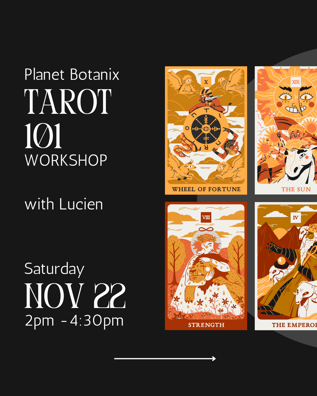 Tarot 101 Workshop / Lucien