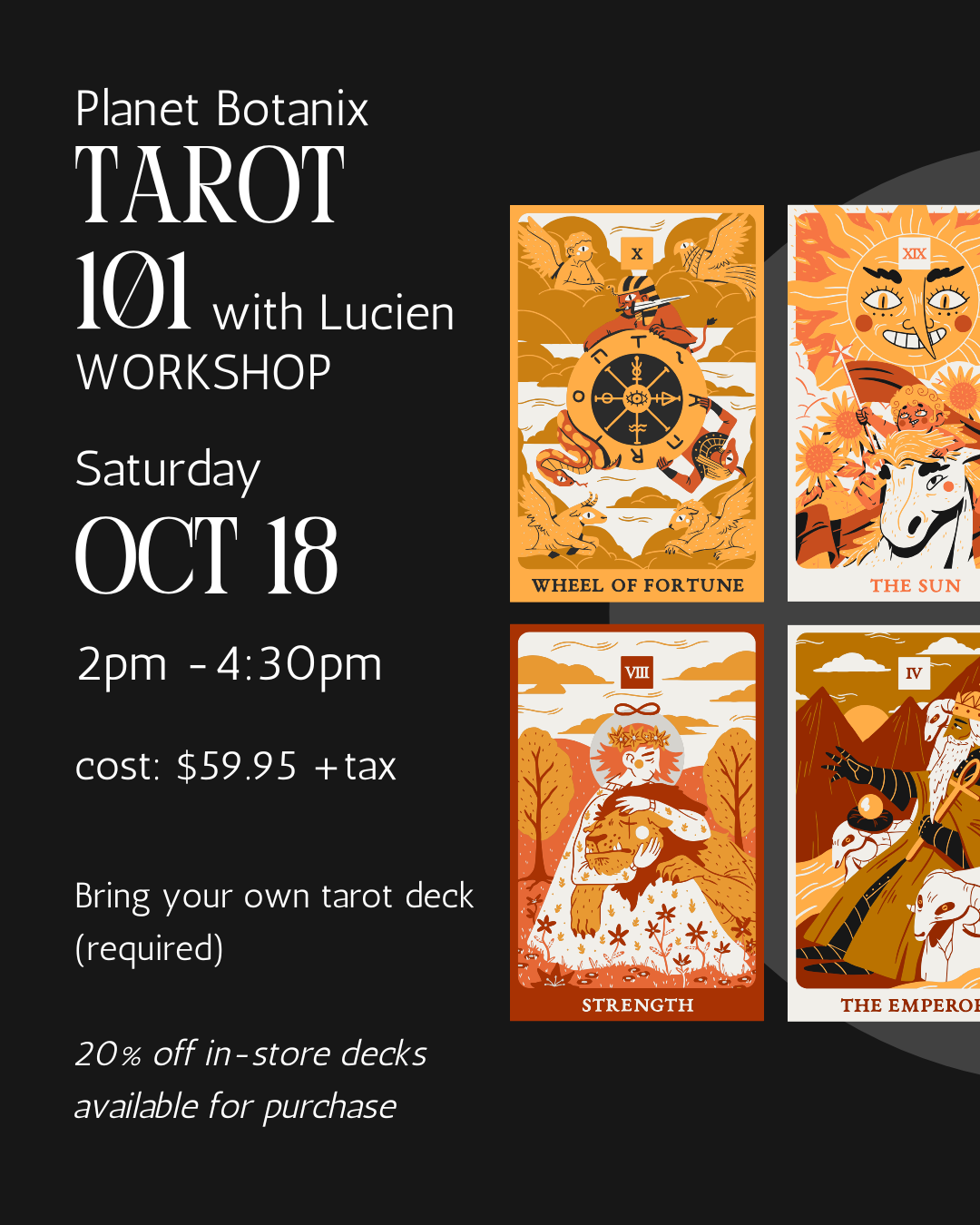 Tarot 101 Workshop / Lucien