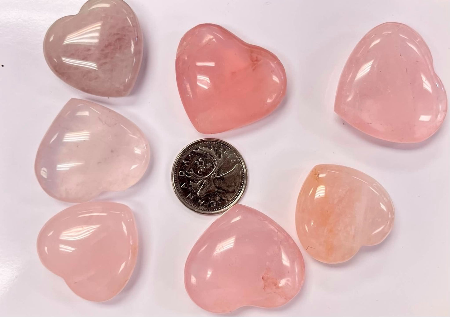 Rose Quartz Hearts