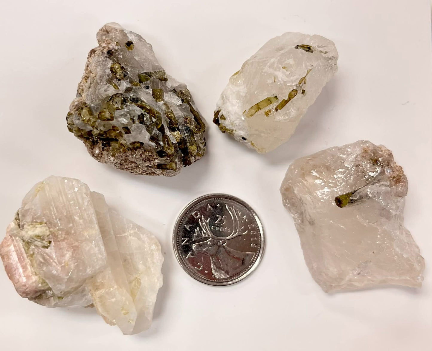 Green Tourmaline In Quartz Matrix (Brazil)