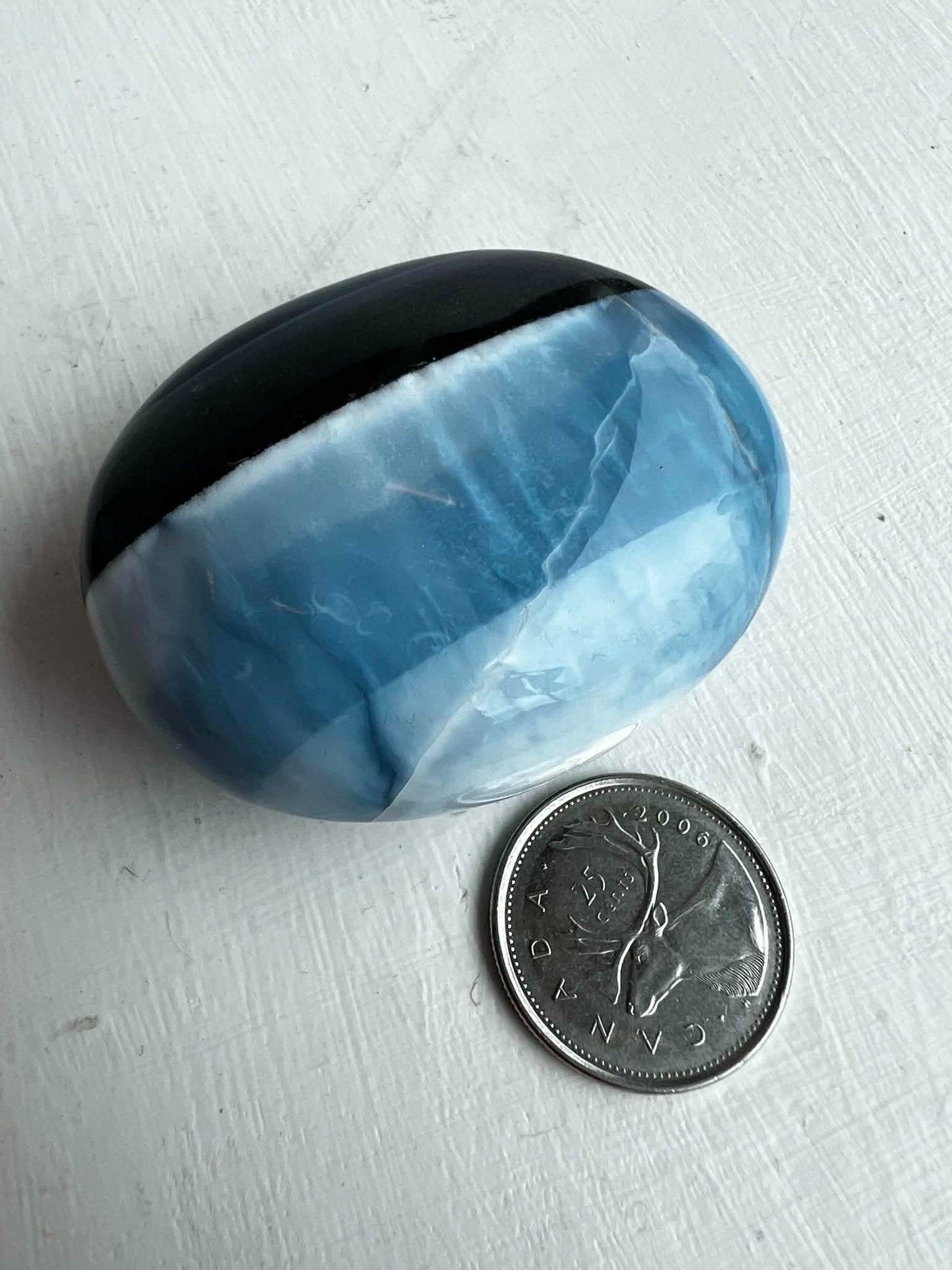 Blue Opal Palm Stones