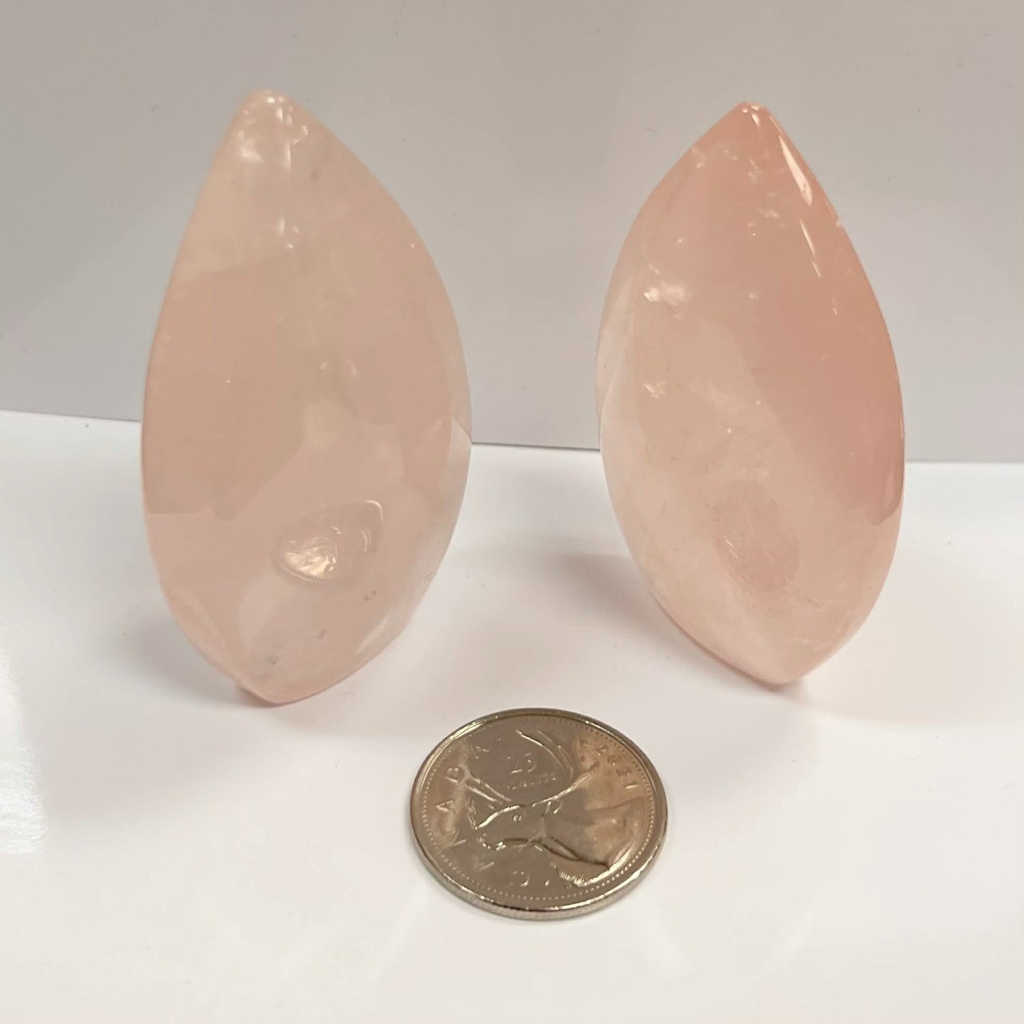 Rose Quartz Flames  ~2.5"
