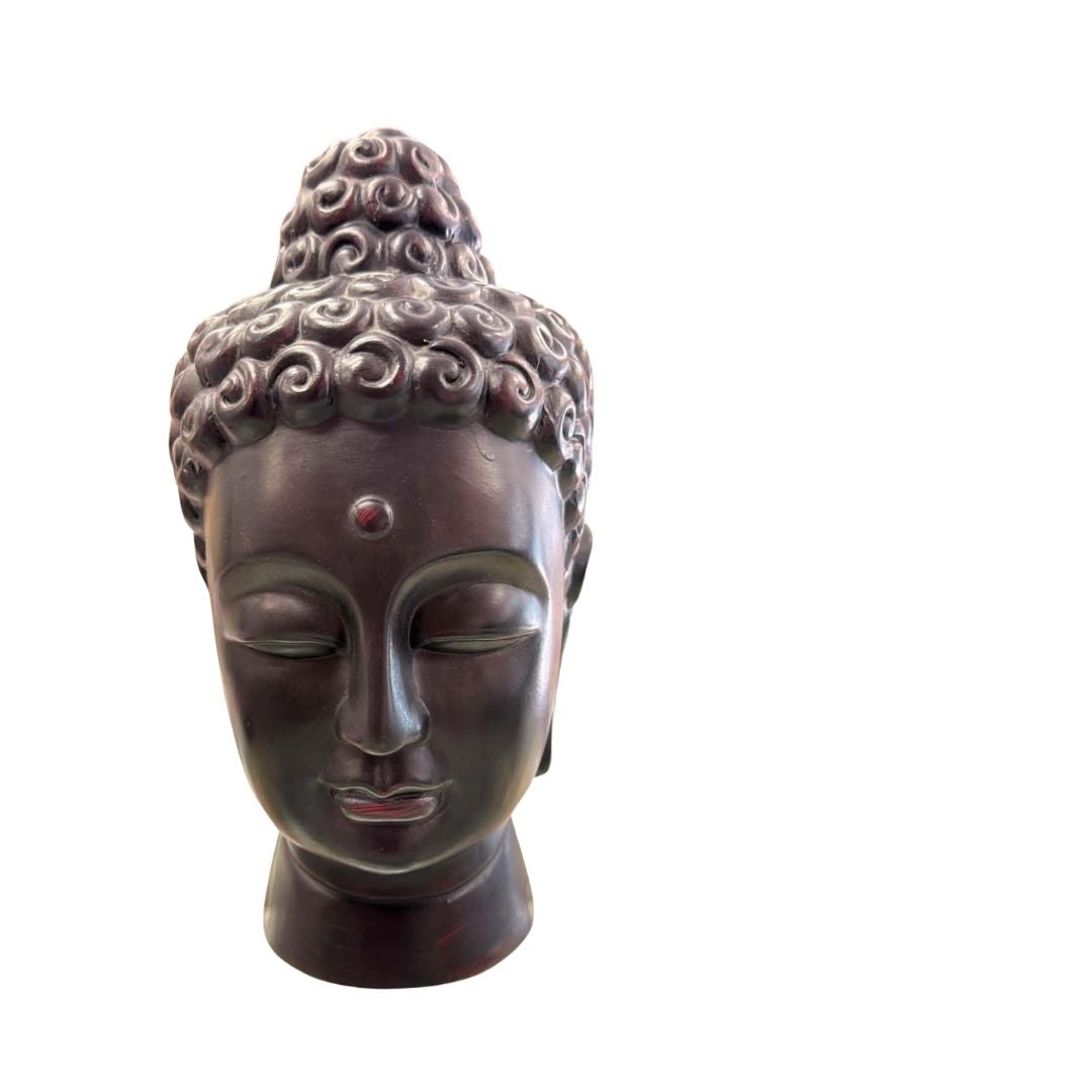 Large Buddha Head, Black