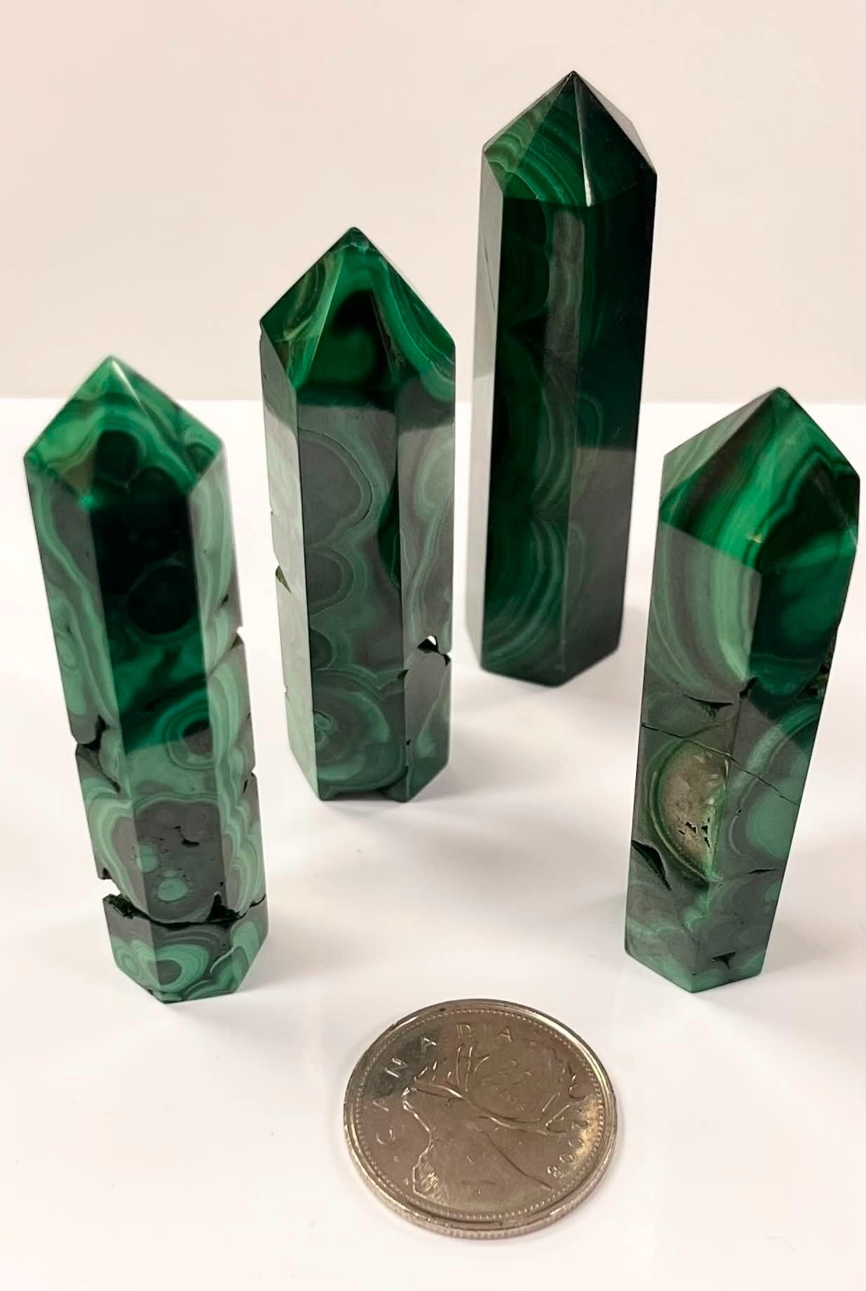 Small Malachite Points ~2.5"