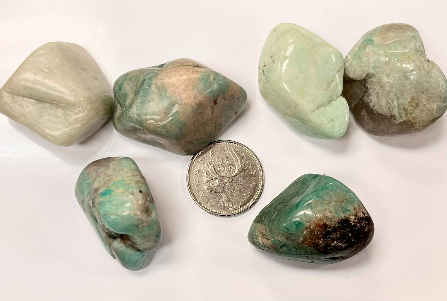 Large Tumbled Mixed Amazonite