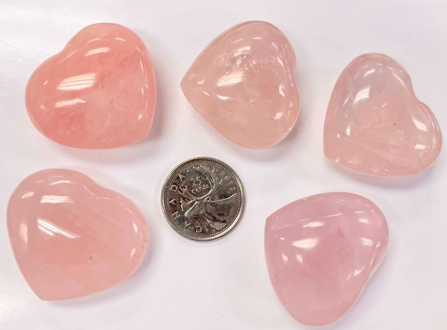 Rose Quartz Hearts