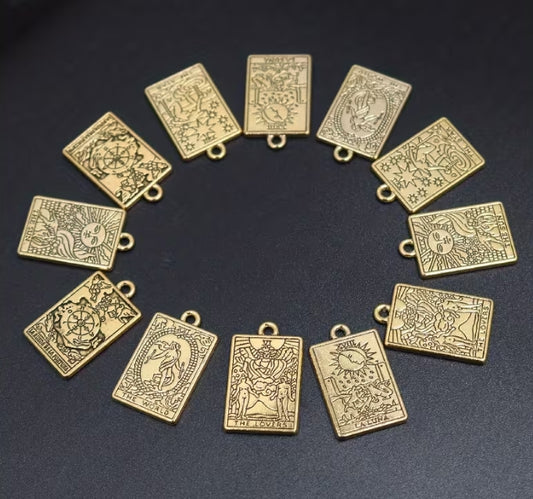 Major Arcana Tarot Charms - Gold Plated