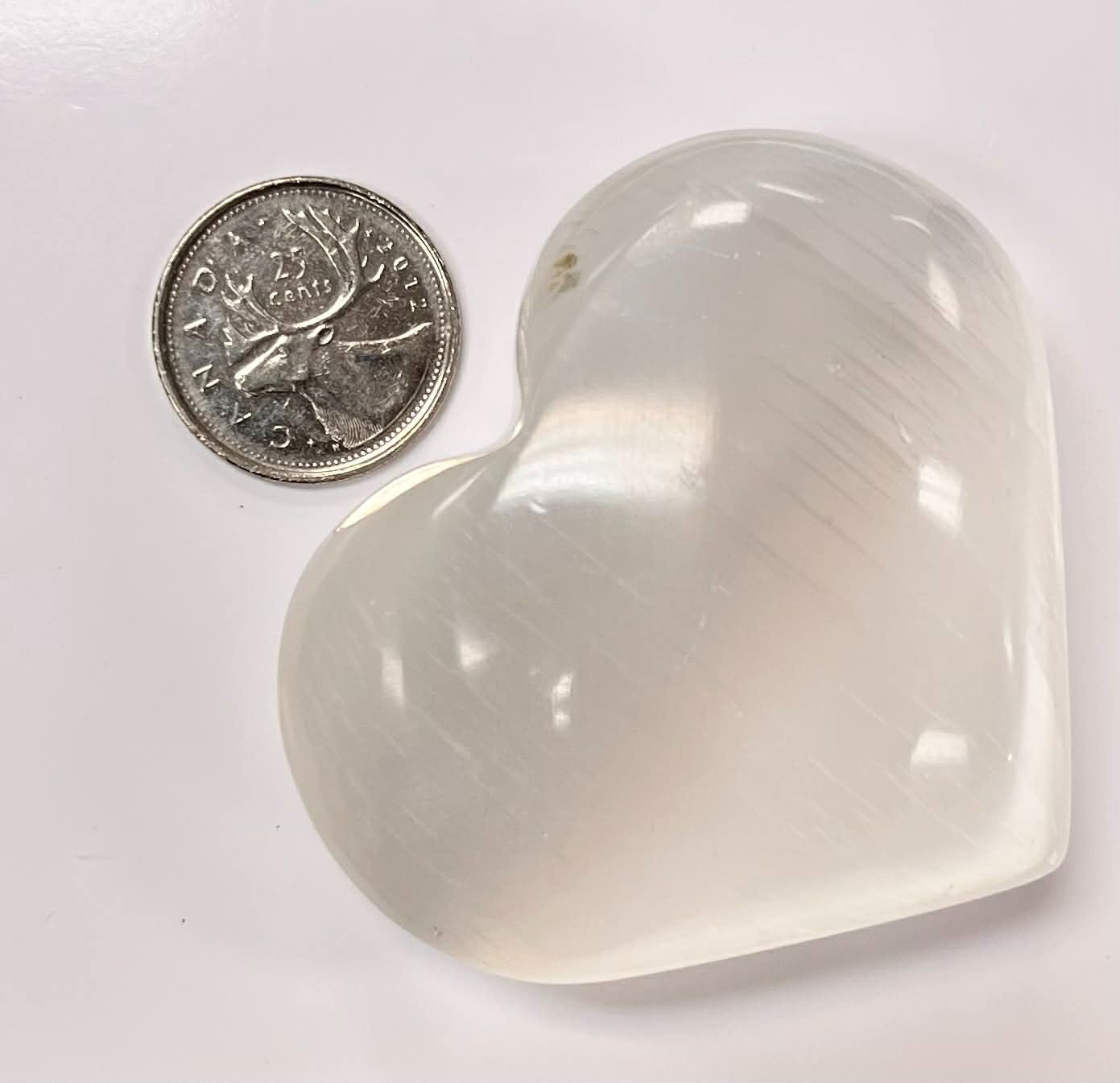 Large Selenite Hearts