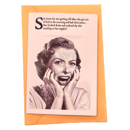 Card - "She knew she was getting old..."