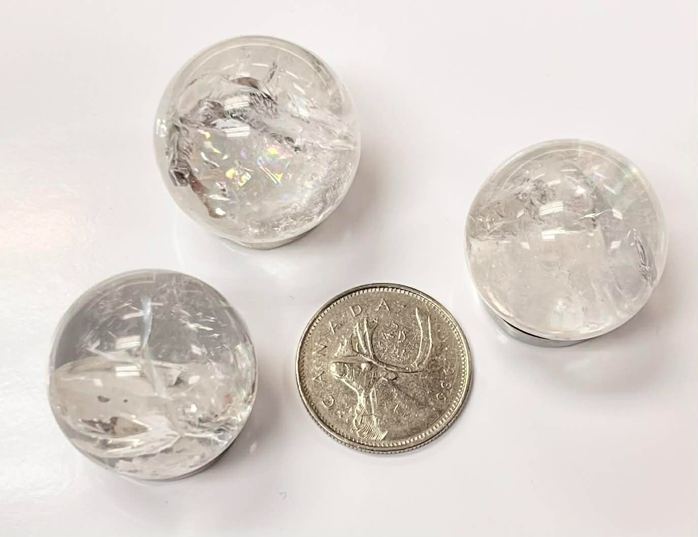 Small Clear Quartz Spheres