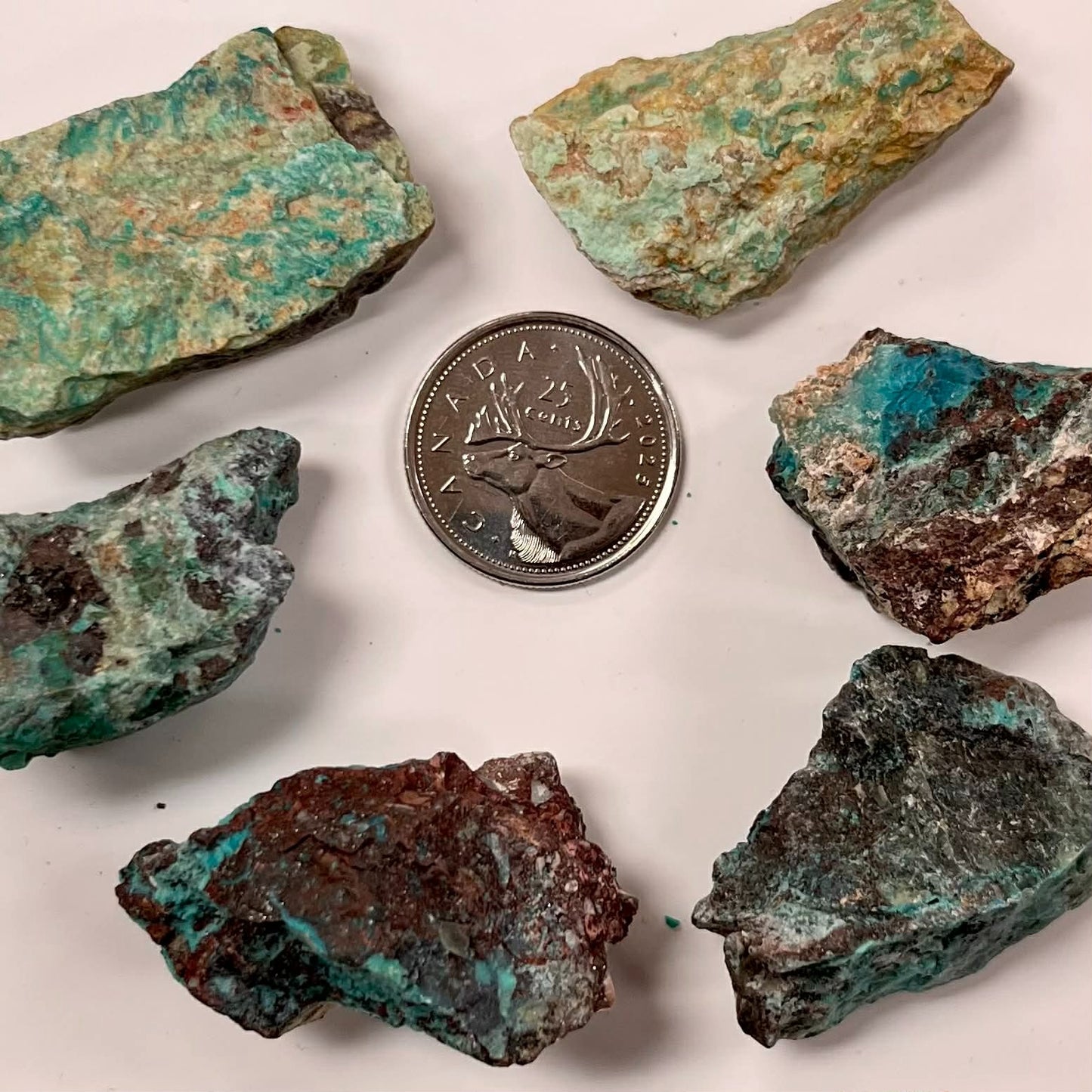 Rough Chrysocolla Pieces (Arizona)