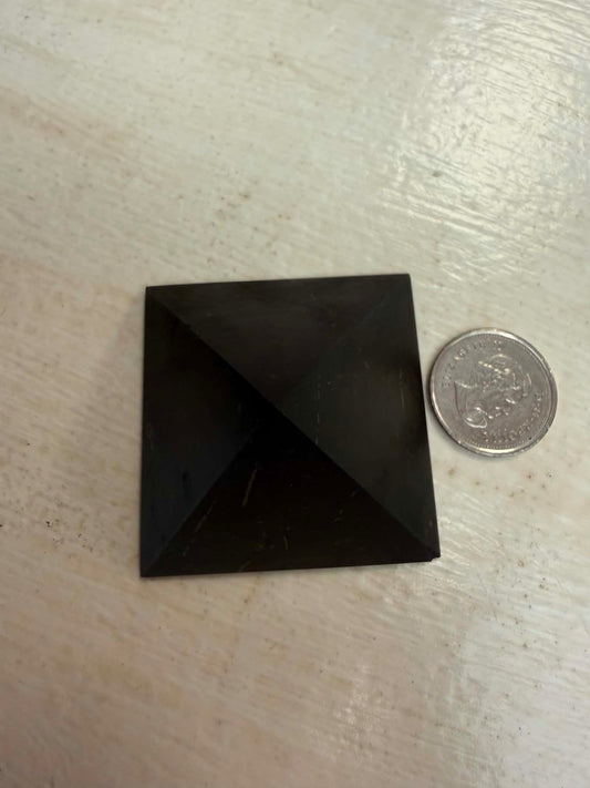 Shungite Pyramid, Matte, Small