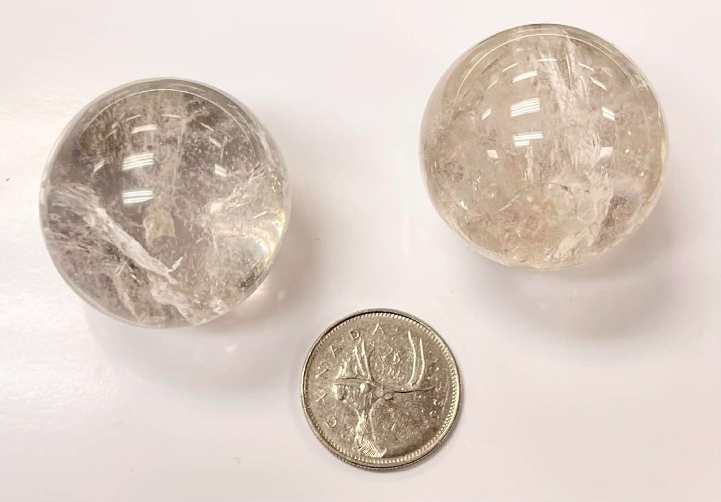 Small Clear Quartz Spheres