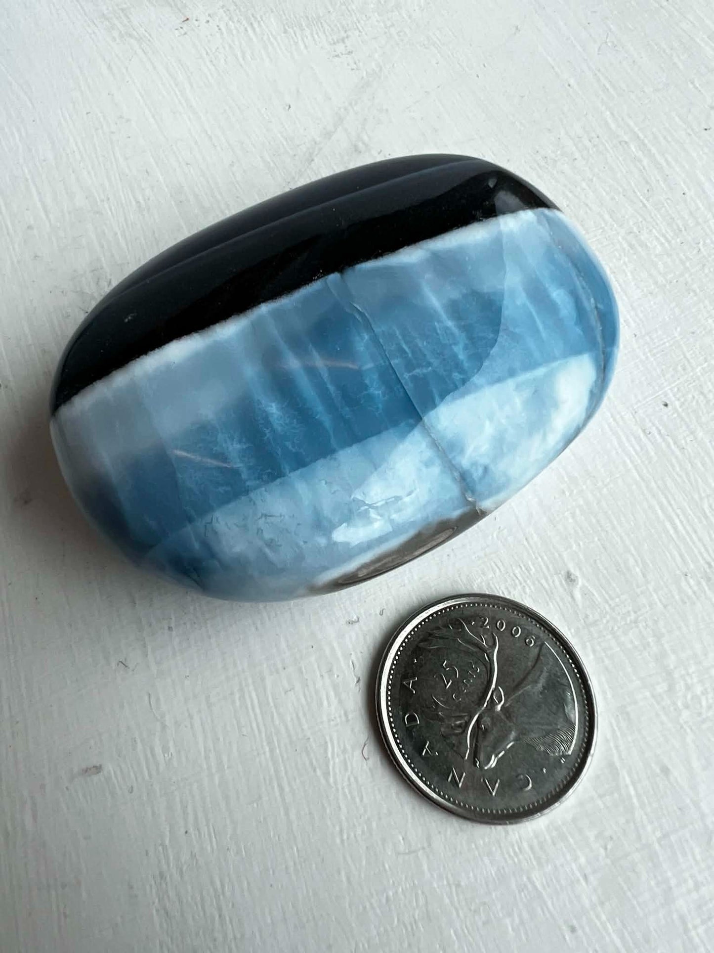 Blue Opal Palm Stones