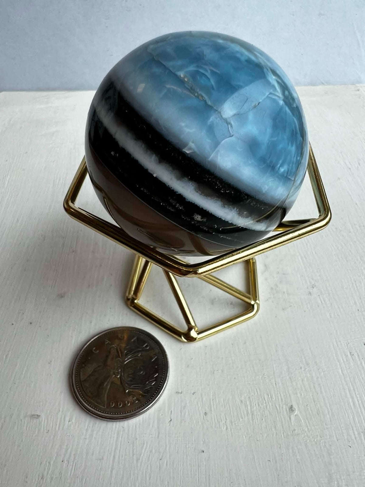 Blue Opal Sphere 2"