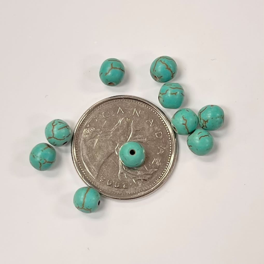 Synthetic Turquoise Bead 6mm