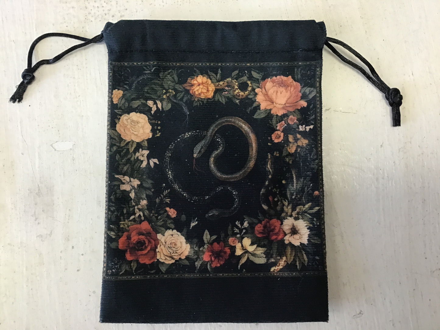 Double-Headed Snake and Flower Deck Bag