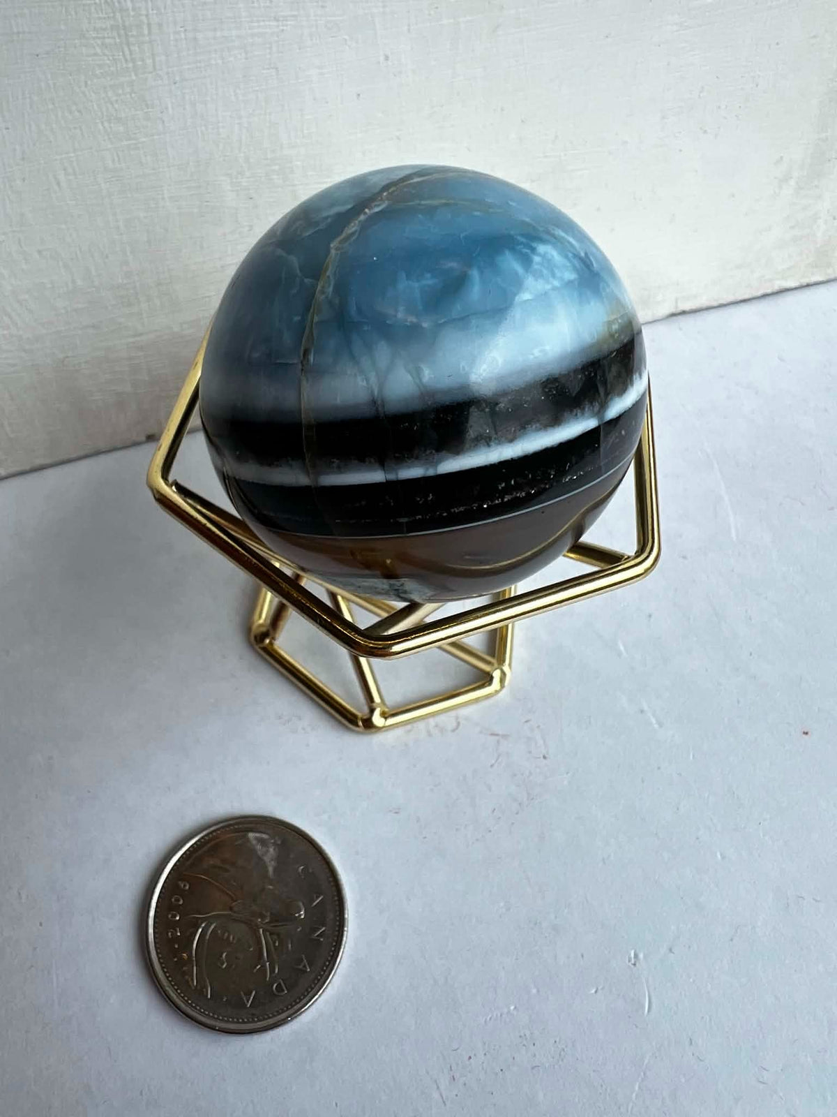 Blue Opal Sphere 2"