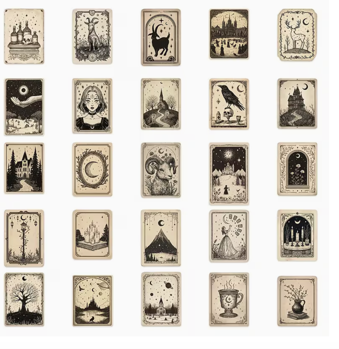 Gothic Sepia Stickers