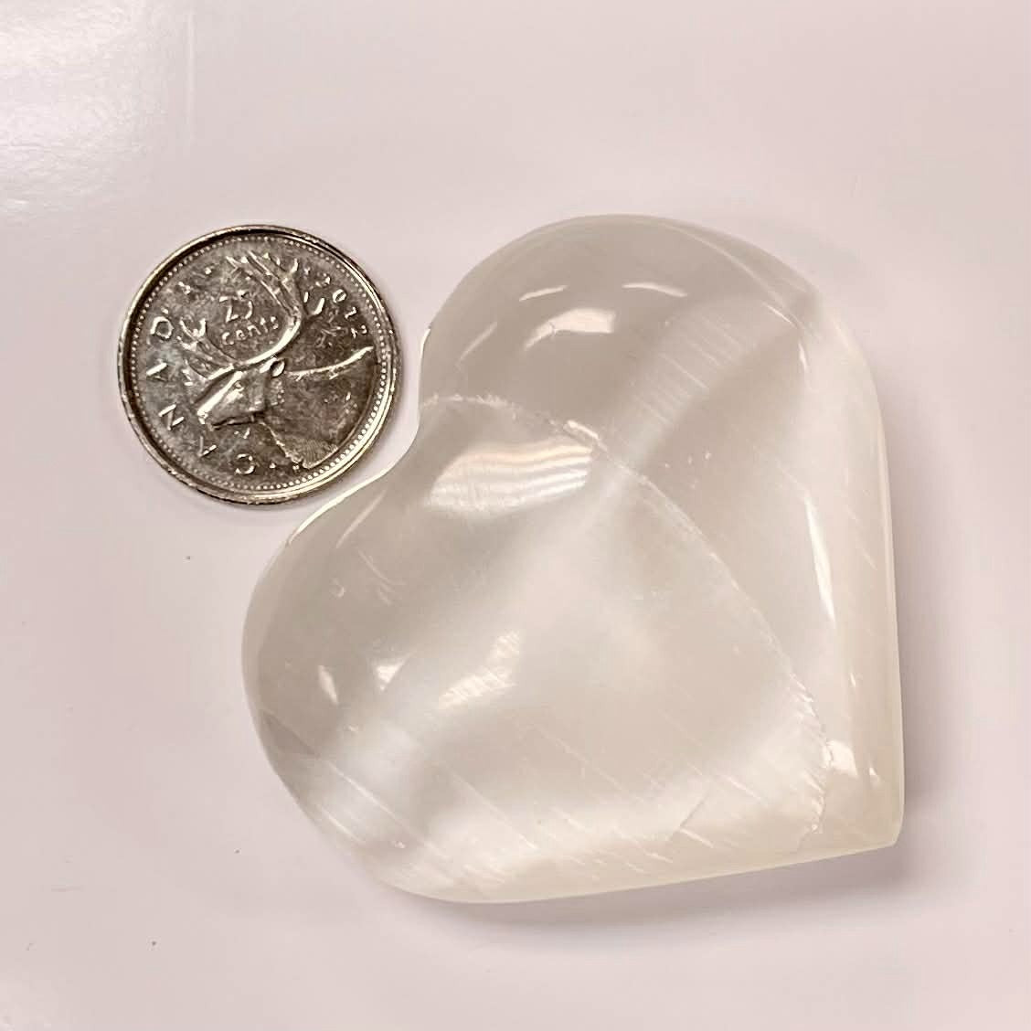 Large Selenite Hearts