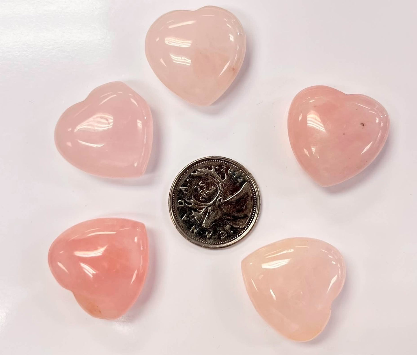 Rose Quartz Hearts