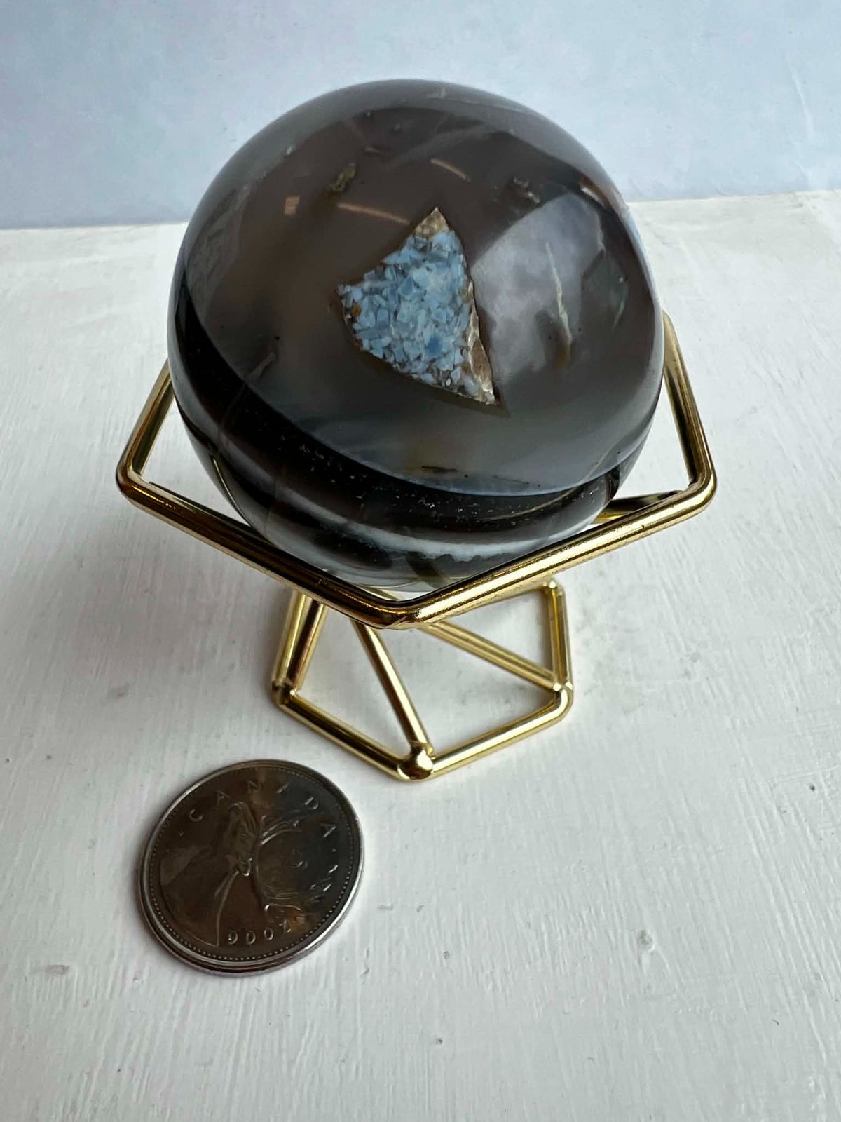 Blue Opal Sphere 2"
