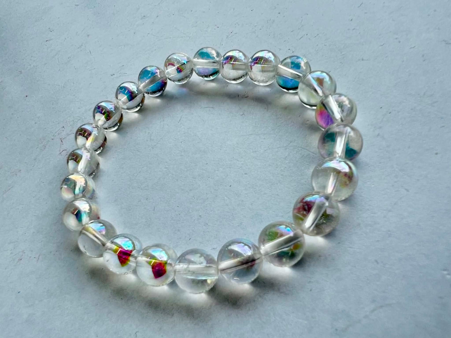 8mm Angel Aura Quartz Bracelet