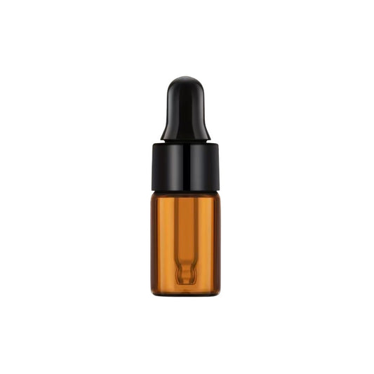 Amber Dropper Bottle, 3mL