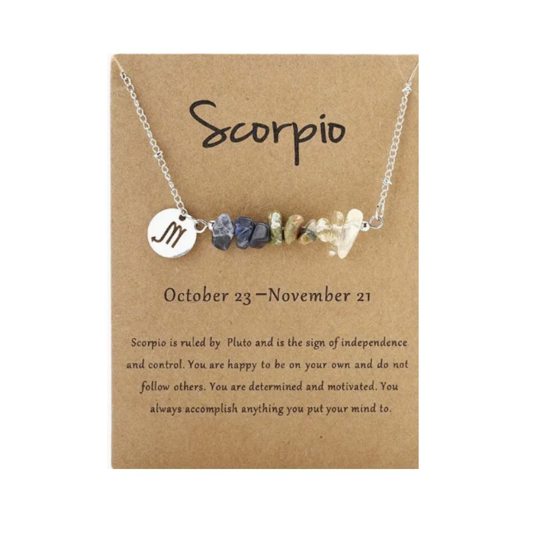 Zodiac Sign Pendant Necklace