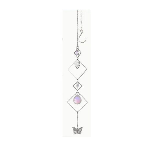 Suncatcher, Silvery With Butterfly