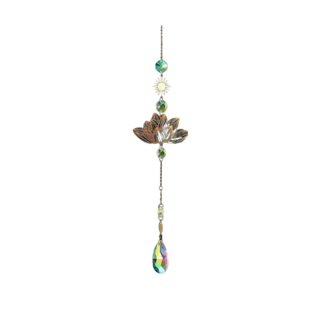 Golden Lotus Suncatcher