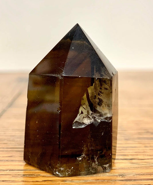 Smokey Quartz Point (Small fractures inside)